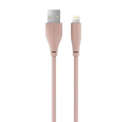 Ideal of Sweden Charging Cable Usb A-Lightning Blush Pink 2M